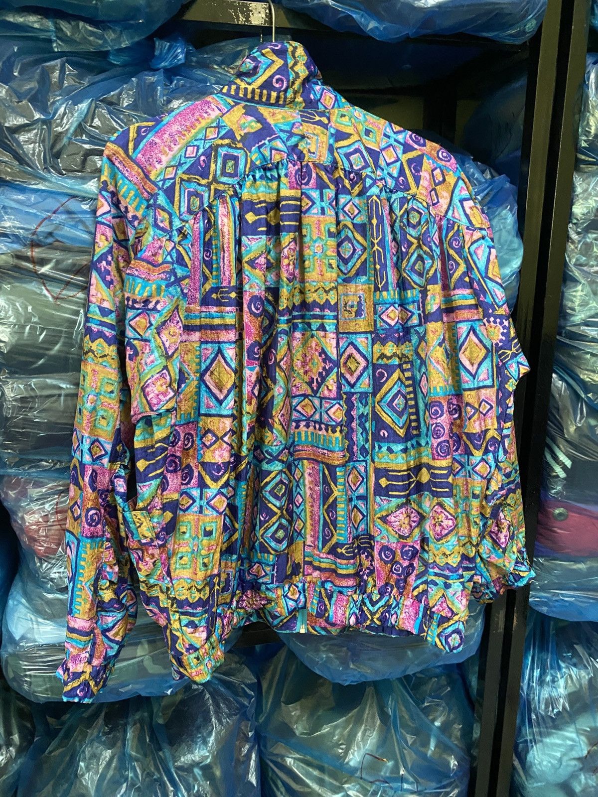 Jantzen VINTAGE 80S JANTZEN ABSTRACT JACKET MADE IN JAPAN Size US M / EU 48-50 / 2 - 8 Thumbnail