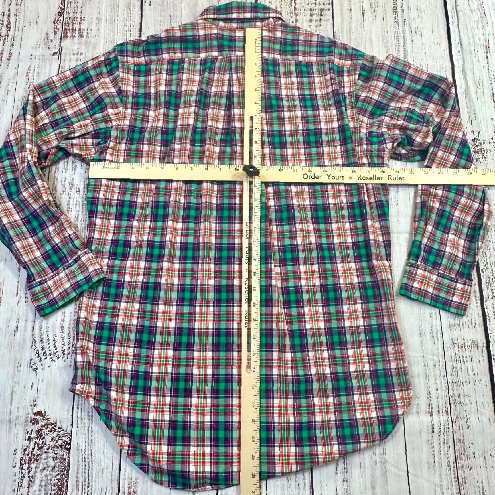 Polo Ralph Lauren Polo Ralph Lauren Button-Down Plaid Red Pony 15.5 by 32/33 Small/Med Mens Shirt Classic Size US S / EU 44-46 / 1 - 4 Thumbnail