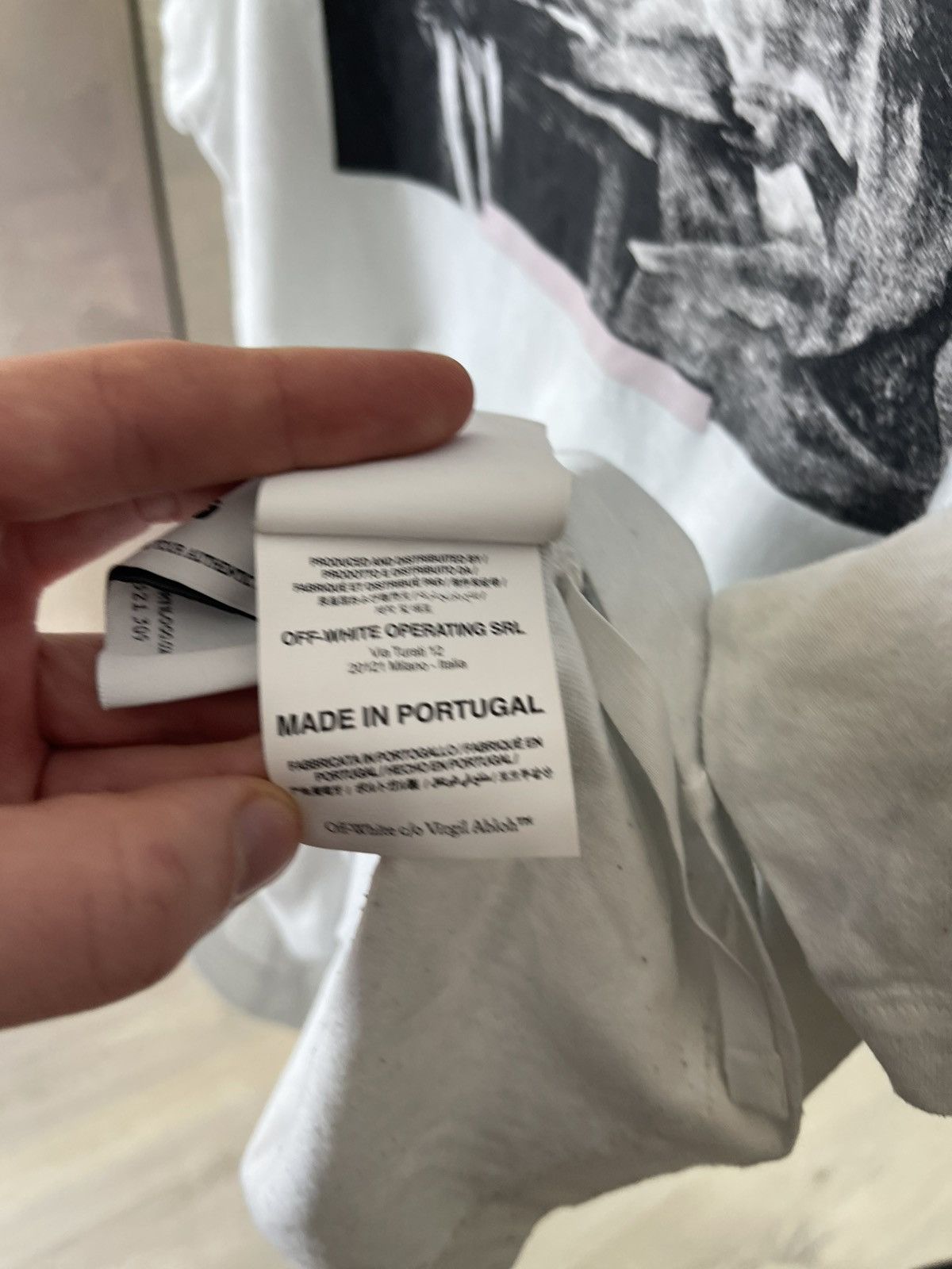 Off-White Off-White Caravaggio Saint Jerome Graphic Slim Tee White Size US M / EU 48-50 / 2 - 10 Thumbnail