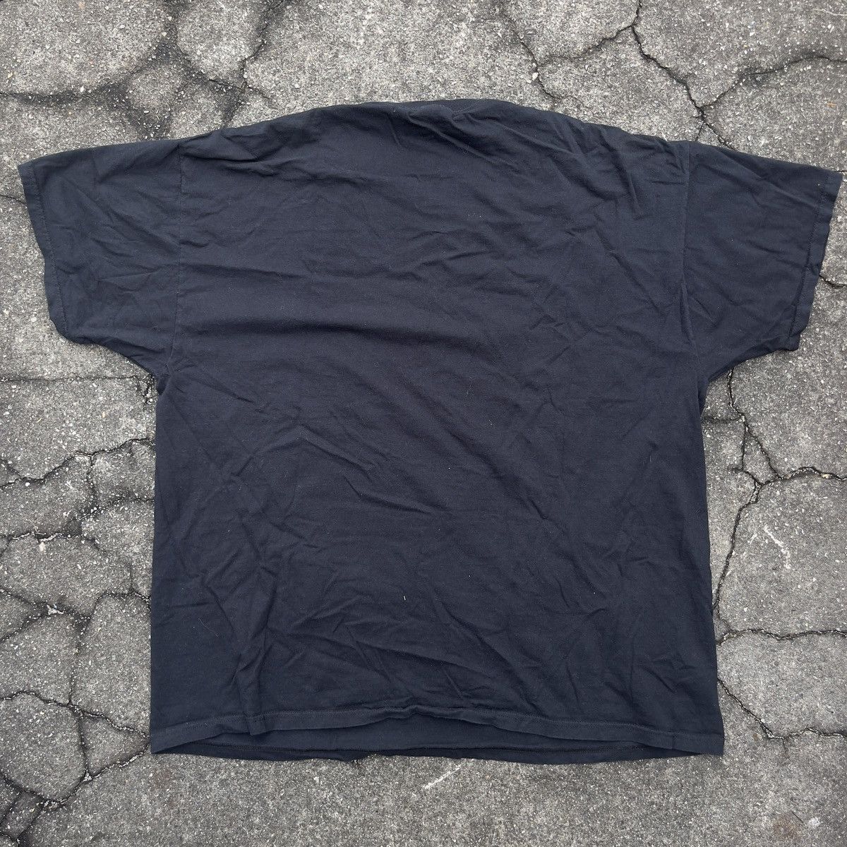 Fruit Of The Loom × Vintage Vintage Y2K FRUIT OF THE LOOM Blank Faded Black Shirt Size US XXL / EU 58 / 5 - 4 Thumbnail