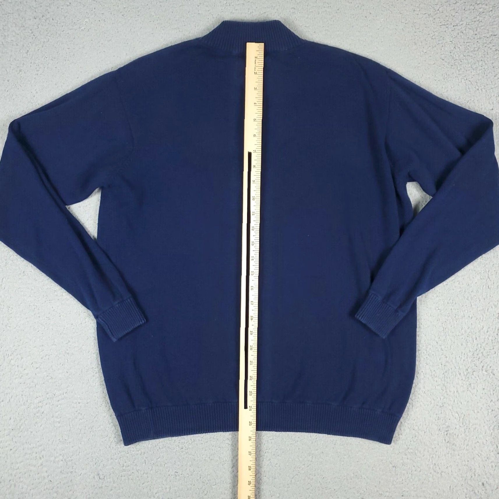 Vintage Alan Flusser Quarter Zip Pullover Sweater Blue Small Unisex Adult Size US S / EU 44-46 / 1 - 5 Thumbnail