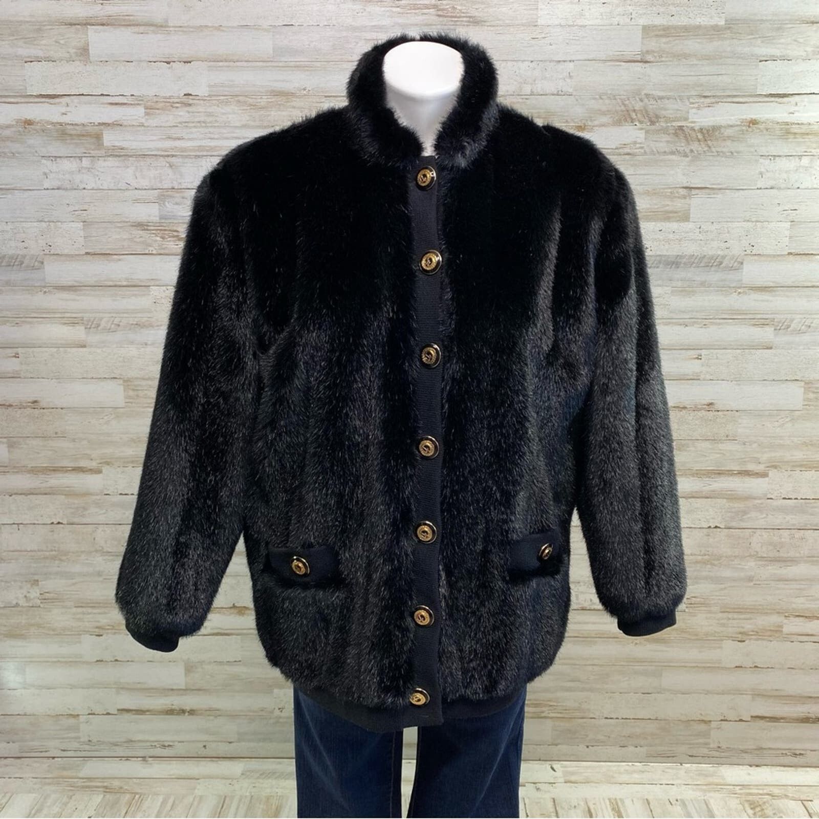St. John Couture St. John Collection by Marie Gray Faux Fur Jacket Vest XS Size XS / US 0-2 / IT 36-38 - 2 Preview