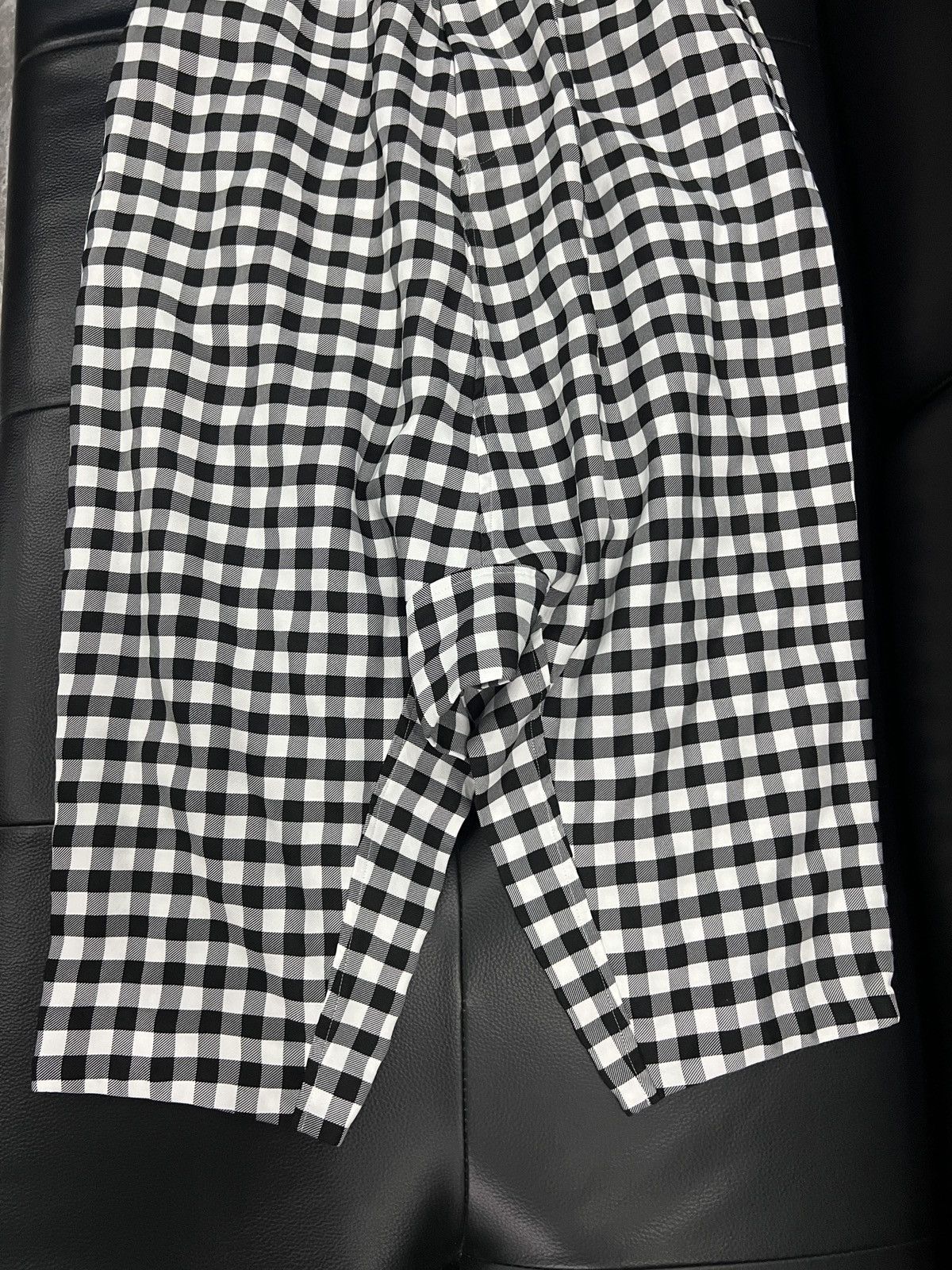 Comme des Garcons Black Black Comme des Garçons 2023 Check Cropped Pants Size US 30 / EU 46 - 4 Thumbnail