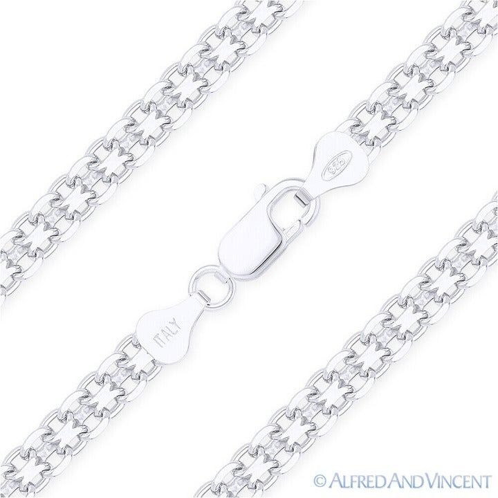 Other 3mm Bismark / Bizmark Link Italian Chain Bracelet Size 7" Size ONE SIZE - 1 Thumbnail