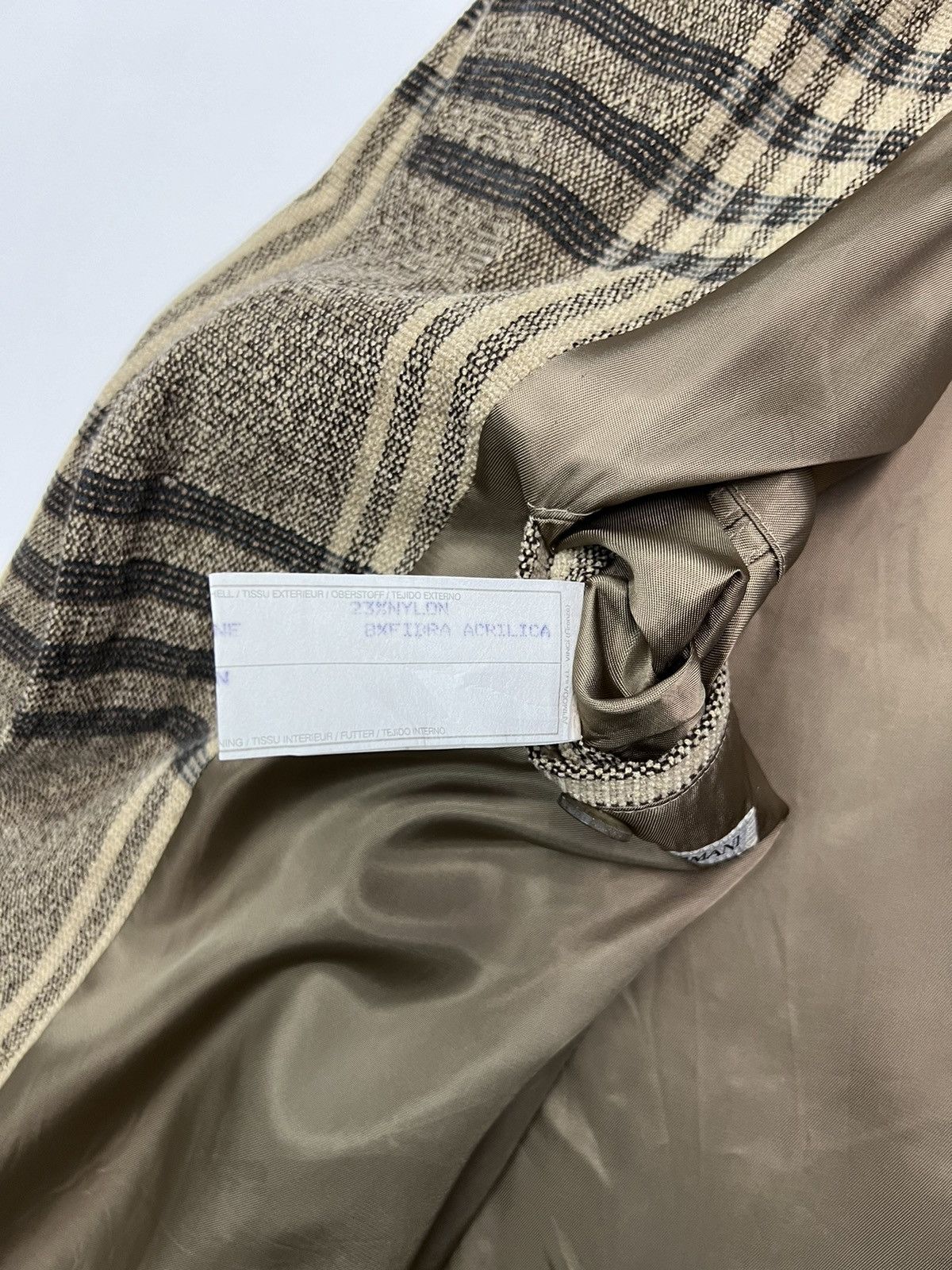 Emporio Armani 🔥EMPORIO ARMANI CHECKERED COAT SIZE 48 Size US M / EU 48-50 / 2 - 9 Thumbnail