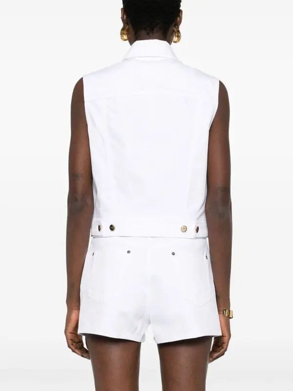 Fendi o1B3y1r0326 Gilet in White Size M / US 6-8 / IT 42-44 - 4 Thumbnail