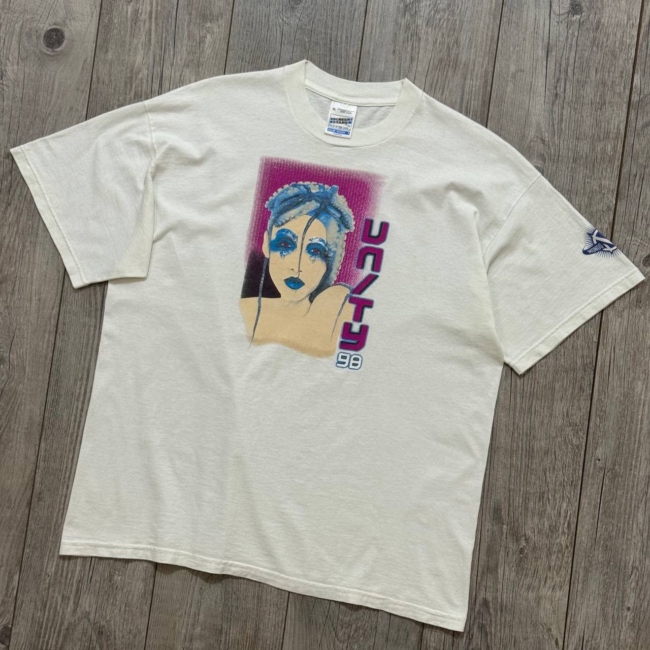 Vintage Vintage 1998 Mondo Valentino T-Shirt Size US XL / EU 56 / 4 - 1 Thumbnail
