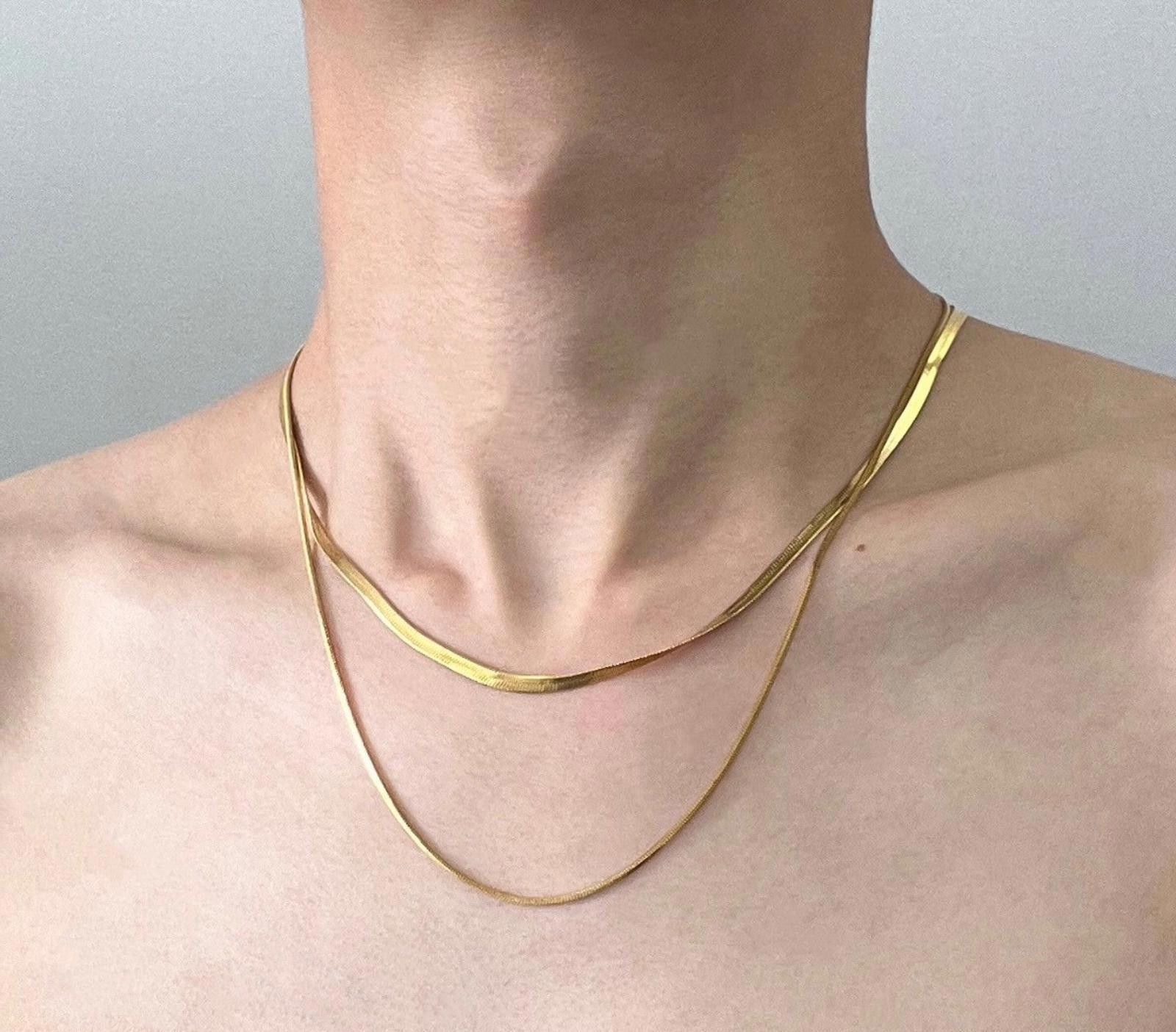Jewelry Layered Gold Chain Necklace Size ONE SIZE - 3 Thumbnail