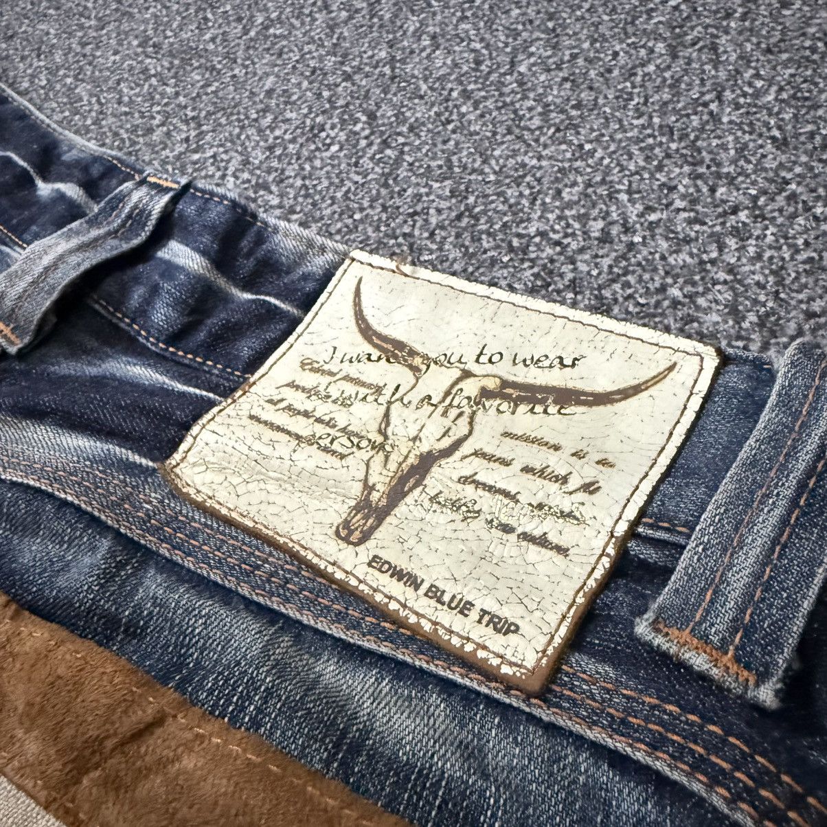 Kapital Vintage Flared Thrashed Edwin Clawmark Jeans Denim Size US 32 / EU 48 - 10 Thumbnail