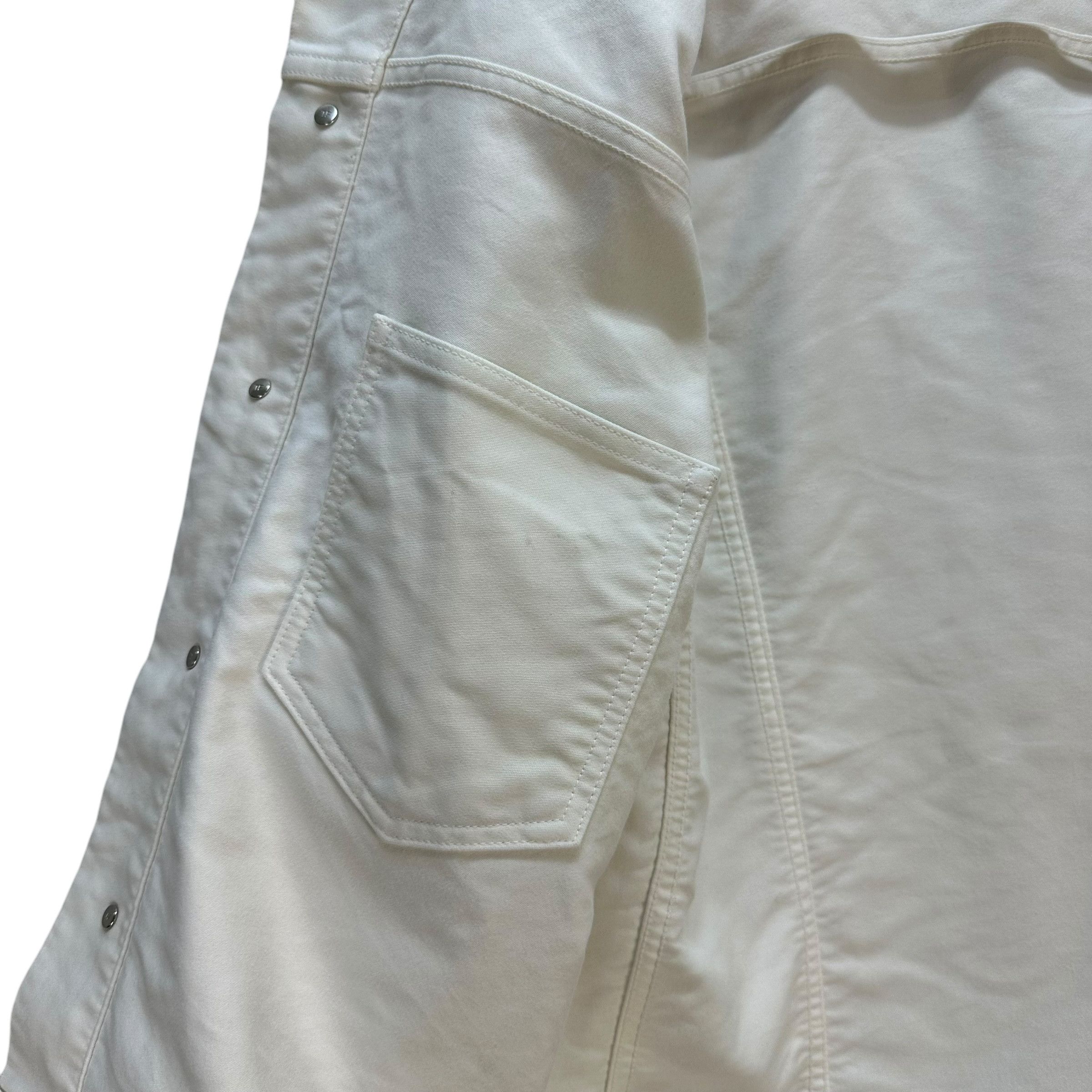 Tom Ford TOM FORD Made in Usa Slim Fit White Denim Jacket #A80-1938 Size US L / EU 52-54 / 3 - 16 Thumbnail