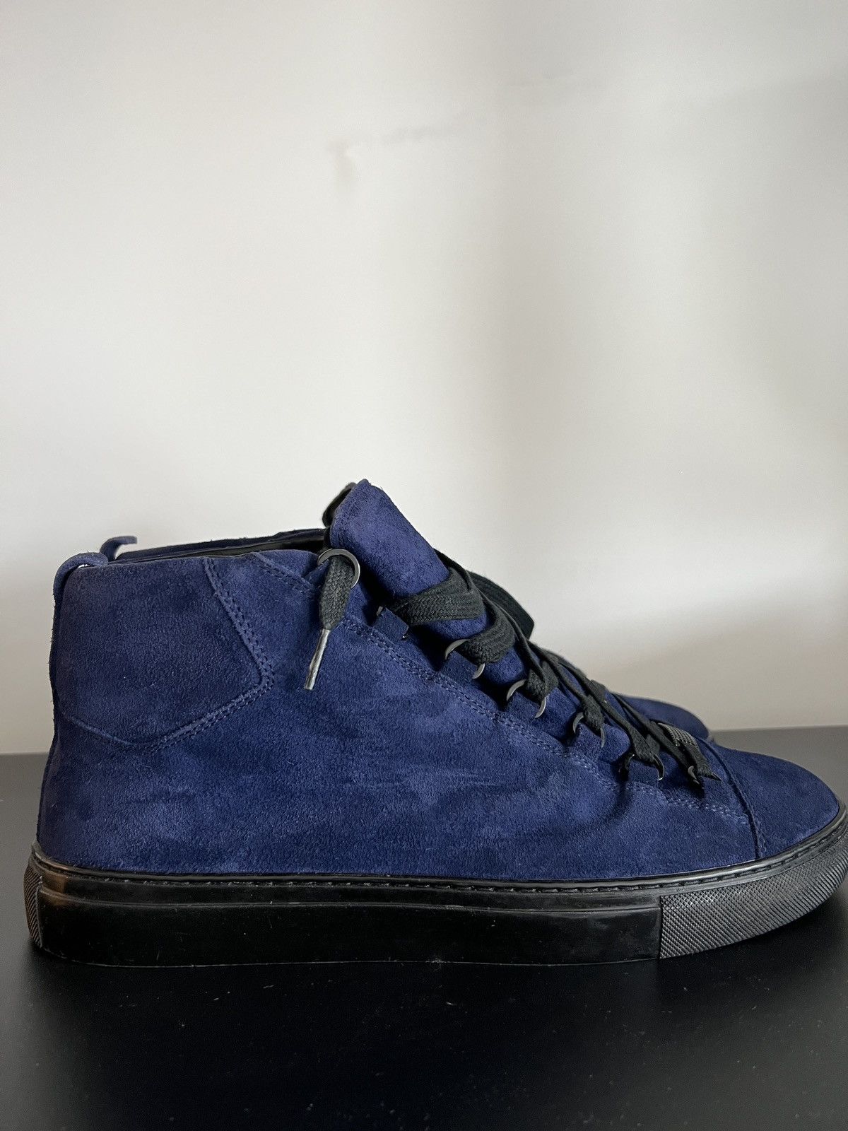 Balenciaga Balenciaga Arena Suede (Dark blue) Size US 10 / EU 43 - 4 Thumbnail