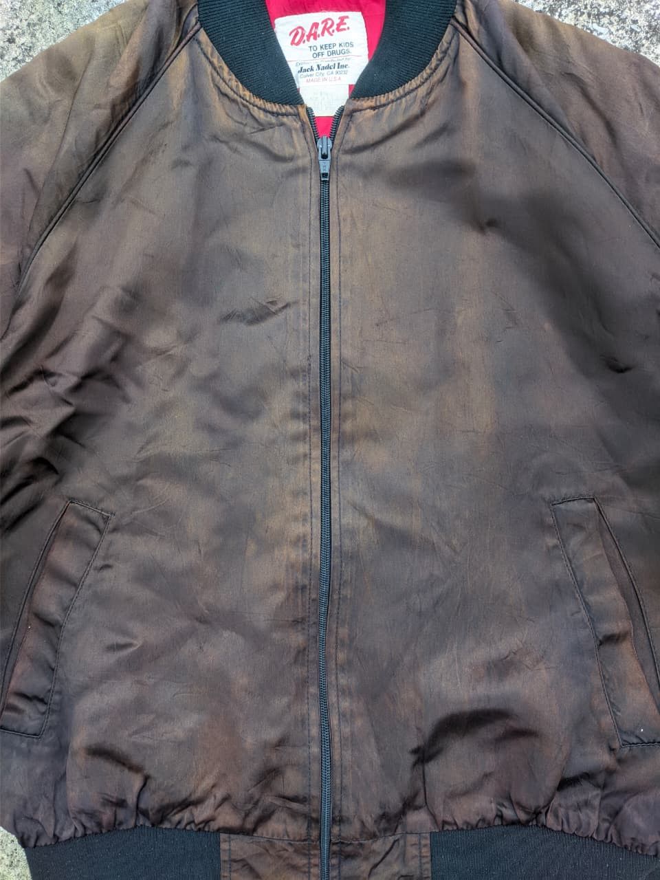 D.A.R.E Vintage 90s D.A.R.E Bomber Jacket Size US L / EU 52-54 / 3 - 4 Thumbnail