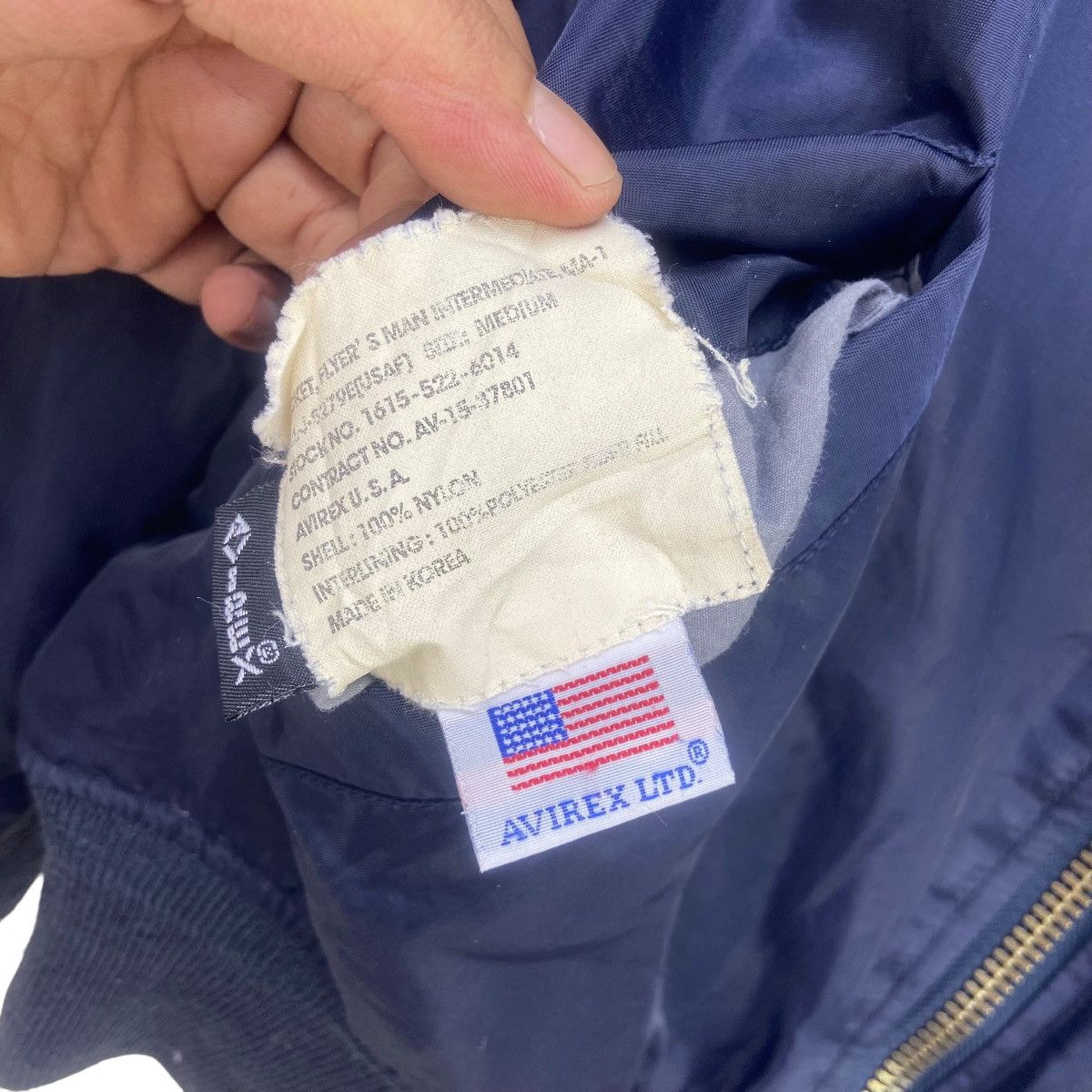 Avirex Avirex 2891 US Air Force Sabre Ace MA-1 Bomber Jacket Size US S / EU 44-46 / 1 - 23 Thumbnail