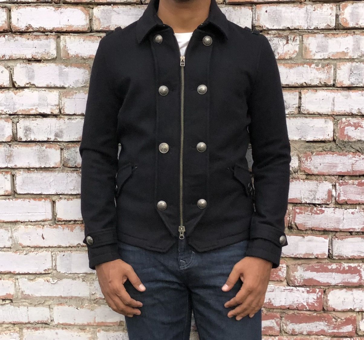 PPFM PPFM Woolen Double Breasted Design Zipper Jacket Size US M / EU 48-50 / 2 - 1 Thumbnail