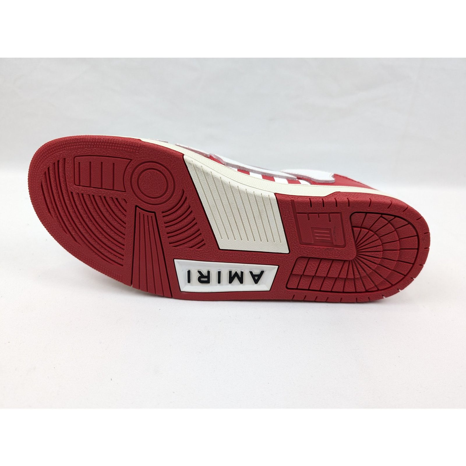 Amiri o1rshd1 Checked Skeleton Low Top Sneakers in Red/White Size US 10 / EU 43 - 9 Thumbnail