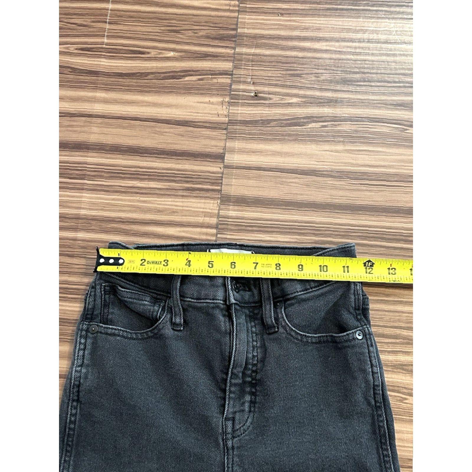 Madewell Womens Madewell Jeans Denim Gray 10” High Rise Skinny 26 Button Closure 5-Pocket Regular Size jeans Womens (Gray) Size 26" / US 2 / IT 38 - 4 Thumbnail