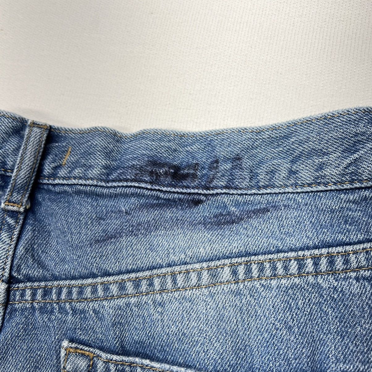 Free People We The Free Jeans Blue Straight Distressed Destroyed Ripped Size 29" - 14 Thumbnail