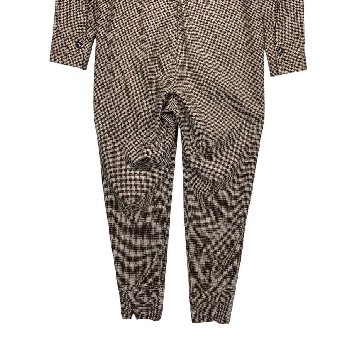 Japanese Brand LIBJOIE Houndstooth Pattern Jumpsuit Coverall #2867-C129 Size 28" / US 6 / IT 42 - 16 Thumbnail