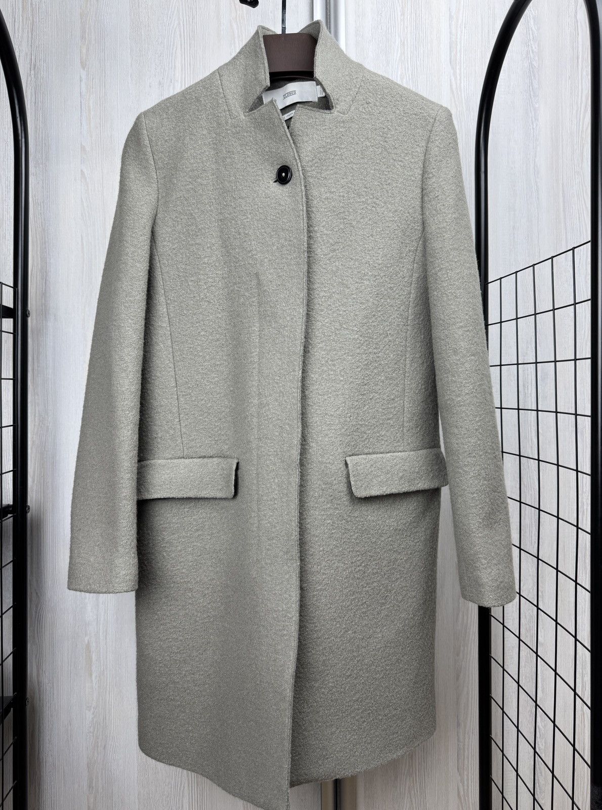 CLOSED Closed Pure Pori Italian Fabric Wool grey coat size M Size M / US 6-8 / IT 42-44 - 3 Thumbnail