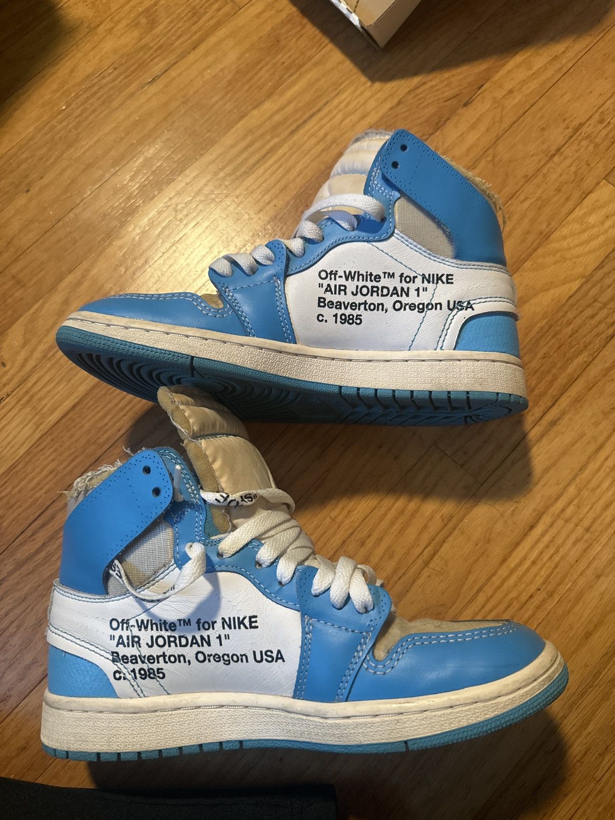 Nike × Off-White UNC Off White Ones Size US 6 / EU 39 - 2 Thumbnail