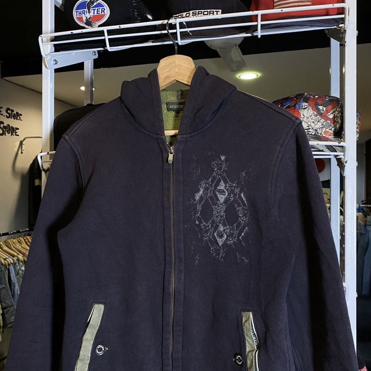 Mackintosh Vintage 90s Faded Navy Mackintosh Philosophy Zip Up Hoodie Size US S / EU 44-46 / 1 - 3 Thumbnail