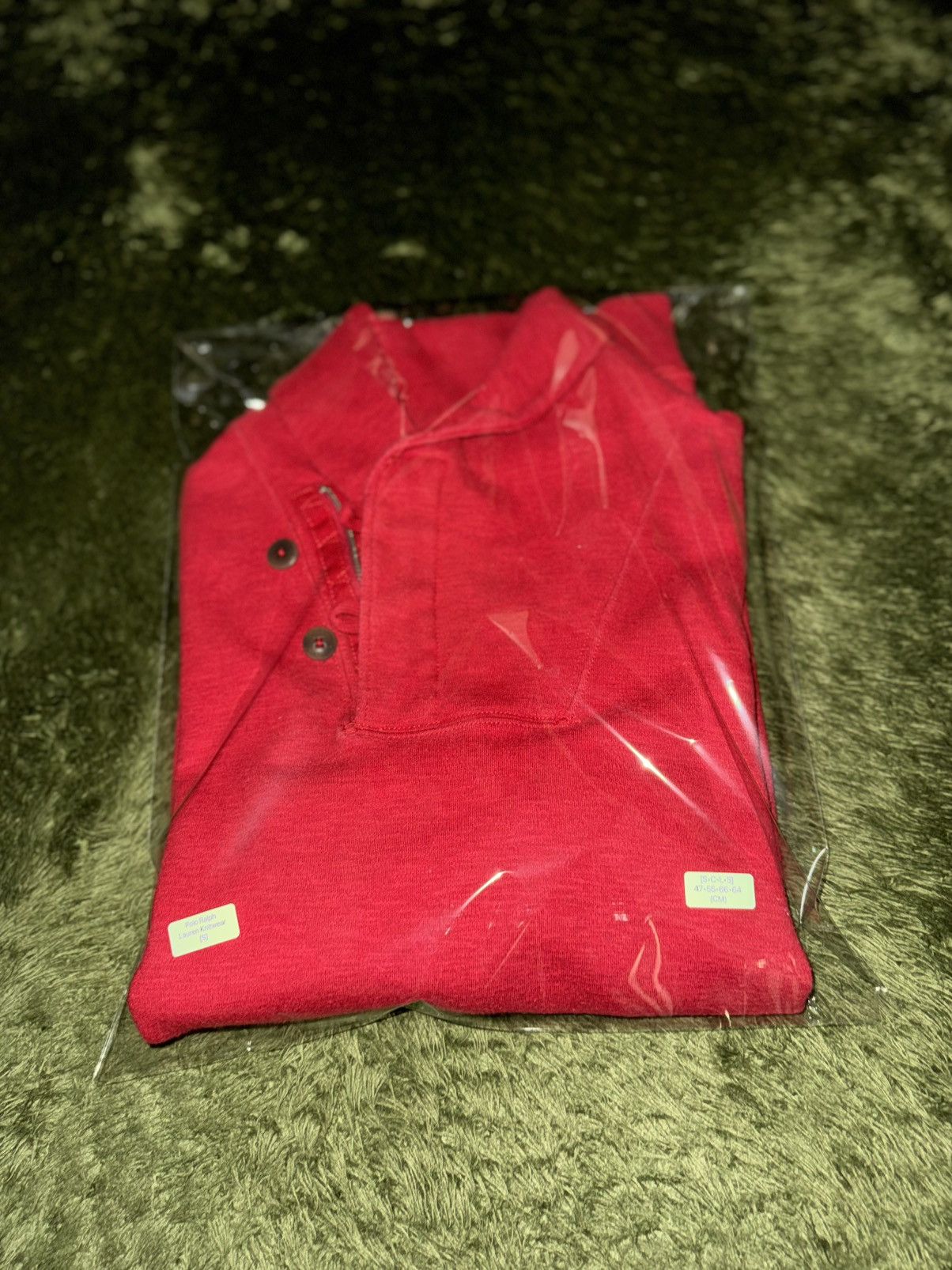 Polo Ralph Lauren [S] Polo Ralph Lauren Shawl Collar Button-Up Knit Red Size US S / EU 44-46 / 1 - 12 Thumbnail