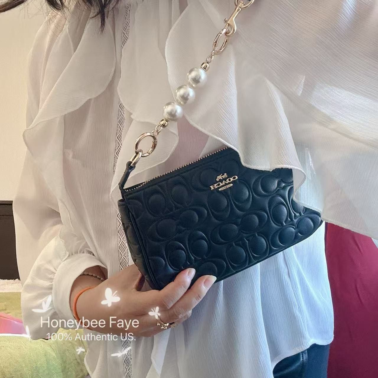 Coach Nolita 19 In Signature Leather CZ456 plus extended chain Size ONE SIZE - 3 Thumbnail