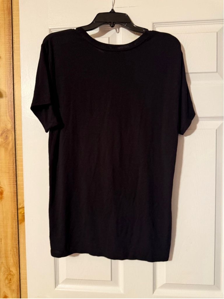 Express Express Black Medium (M)Tee with Short sleeves Size L / US 10 / IT 46 - 4 Thumbnail