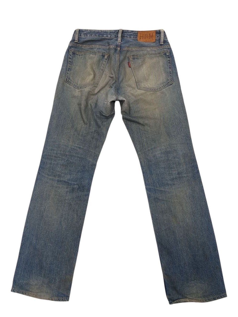 HOLLYWOOD RANCH MARKET HOLLYWOOD RANCH MARKET BUTTON FLY MIDBLUE STRAIGHT CUT DENIM Size US 32 / EU 48 - 2 Thumbnail