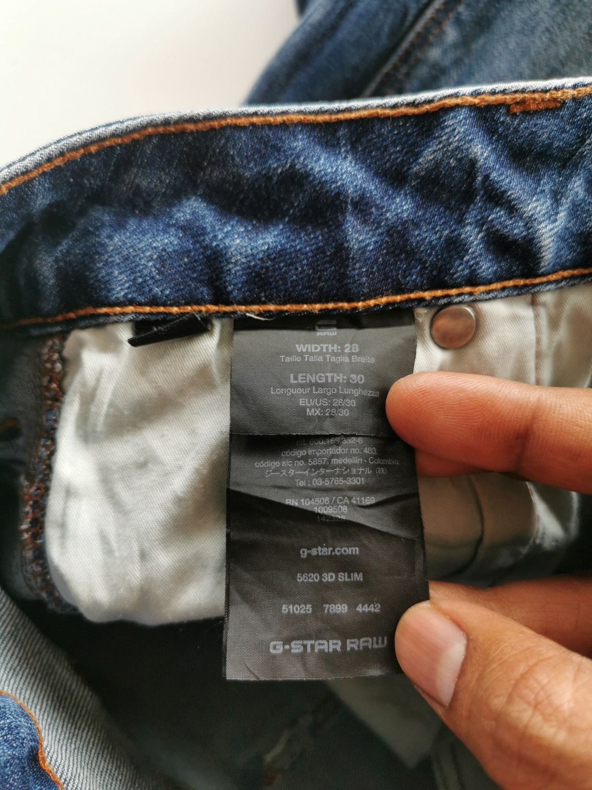 G-Star 3D Slim Patch Knee Denim Jeans Size US 30 / EU 46 - 11 Thumbnail