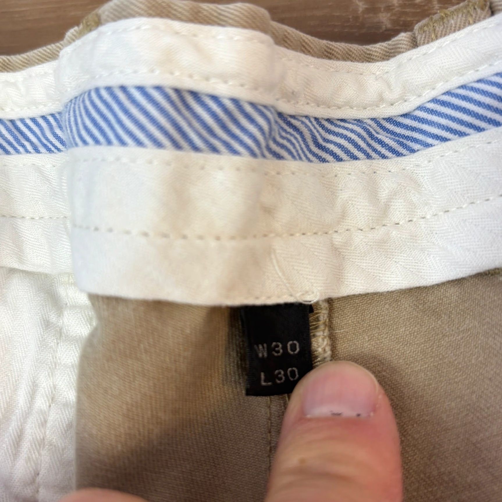 J.Crew J. Crew Essential 770 Chino Pants Mens W30 L28 Khaki Cotton Casual Size US 30 / EU 46 - 3 Thumbnail
