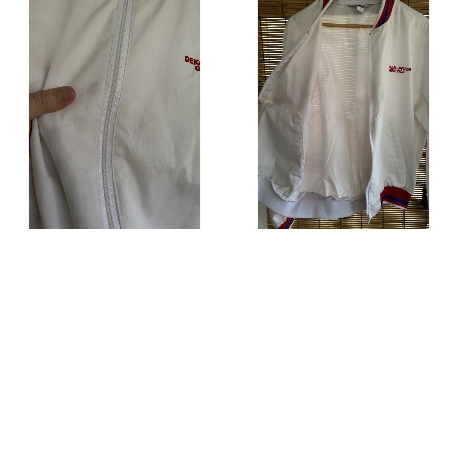 Vintage VINTAGE Dekalb Pfizer Genetics Jacket Windbreaker Trucker Farm Seed Corn Swingster L Mens White Zip Size US L / EU 52-54 / 3 - 8 Thumbnail