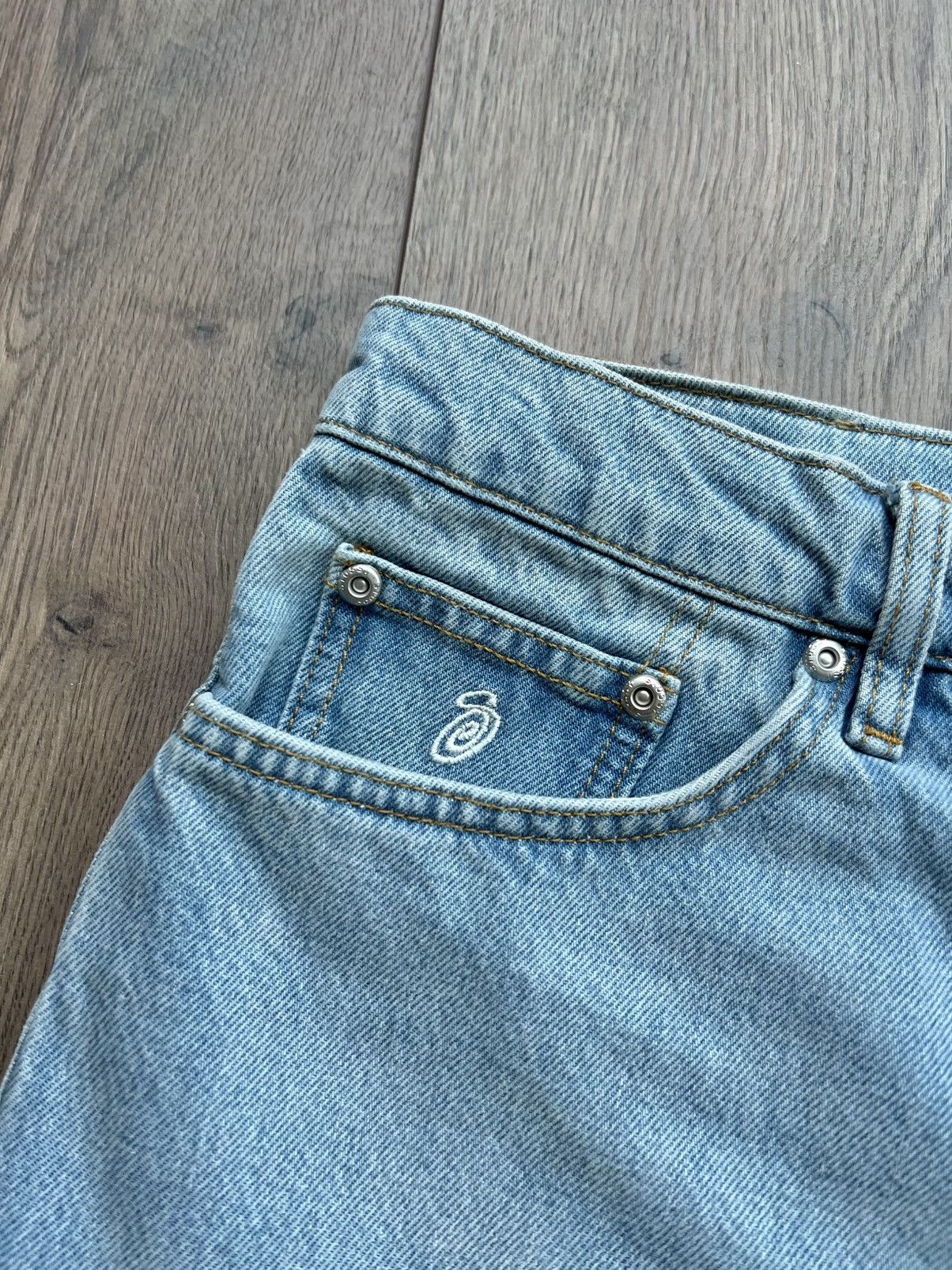 Stussy Stussy Denim Big Ol Short Washed Blue 32 Size US 32 / EU 48 - 4 Thumbnail