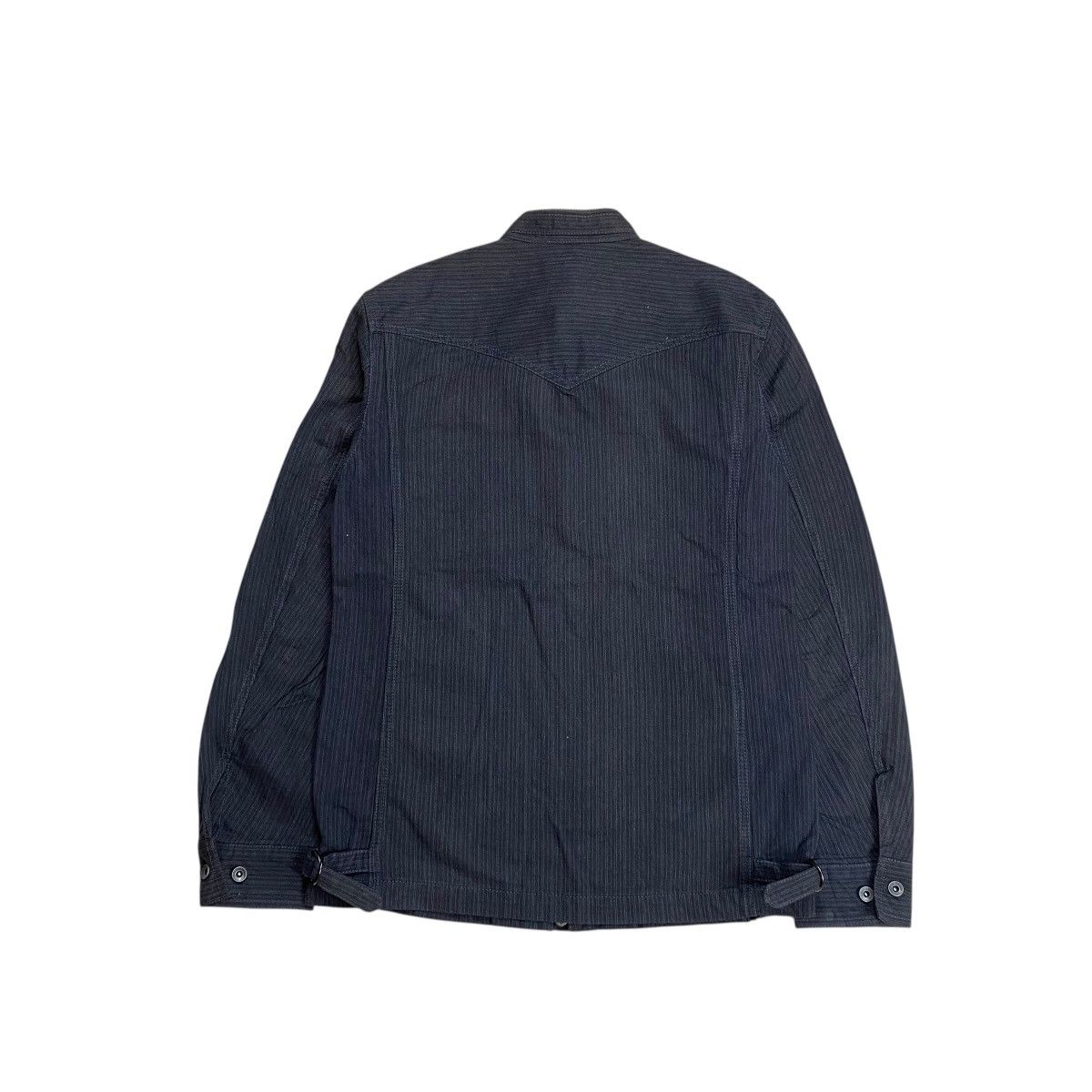 Nicole Club Nicole Club For Men Bikers Denim Stripe Two-Way Jacket Size US M / EU 48-50 / 2 - 6 Thumbnail