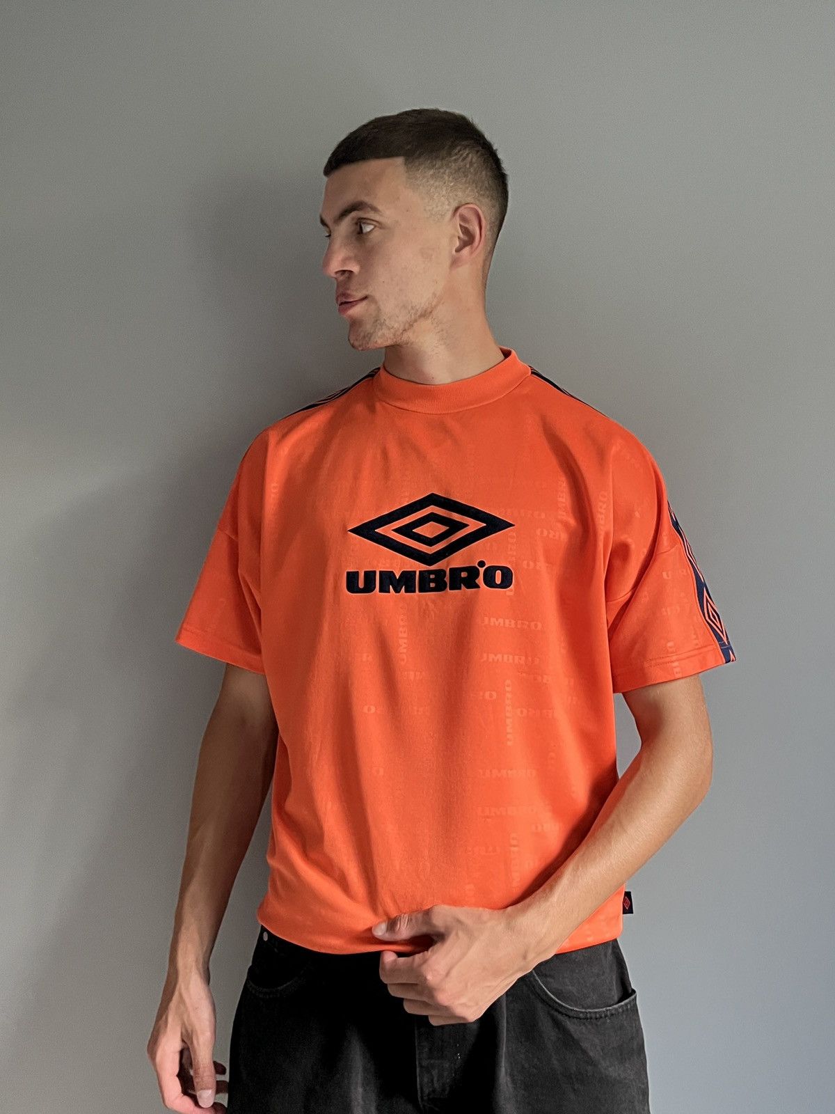 Other Vintage Umbro Lampass Big Logo Blokecore Soccer Jersey Size US S / EU 44-46 / 1 - 5 Thumbnail