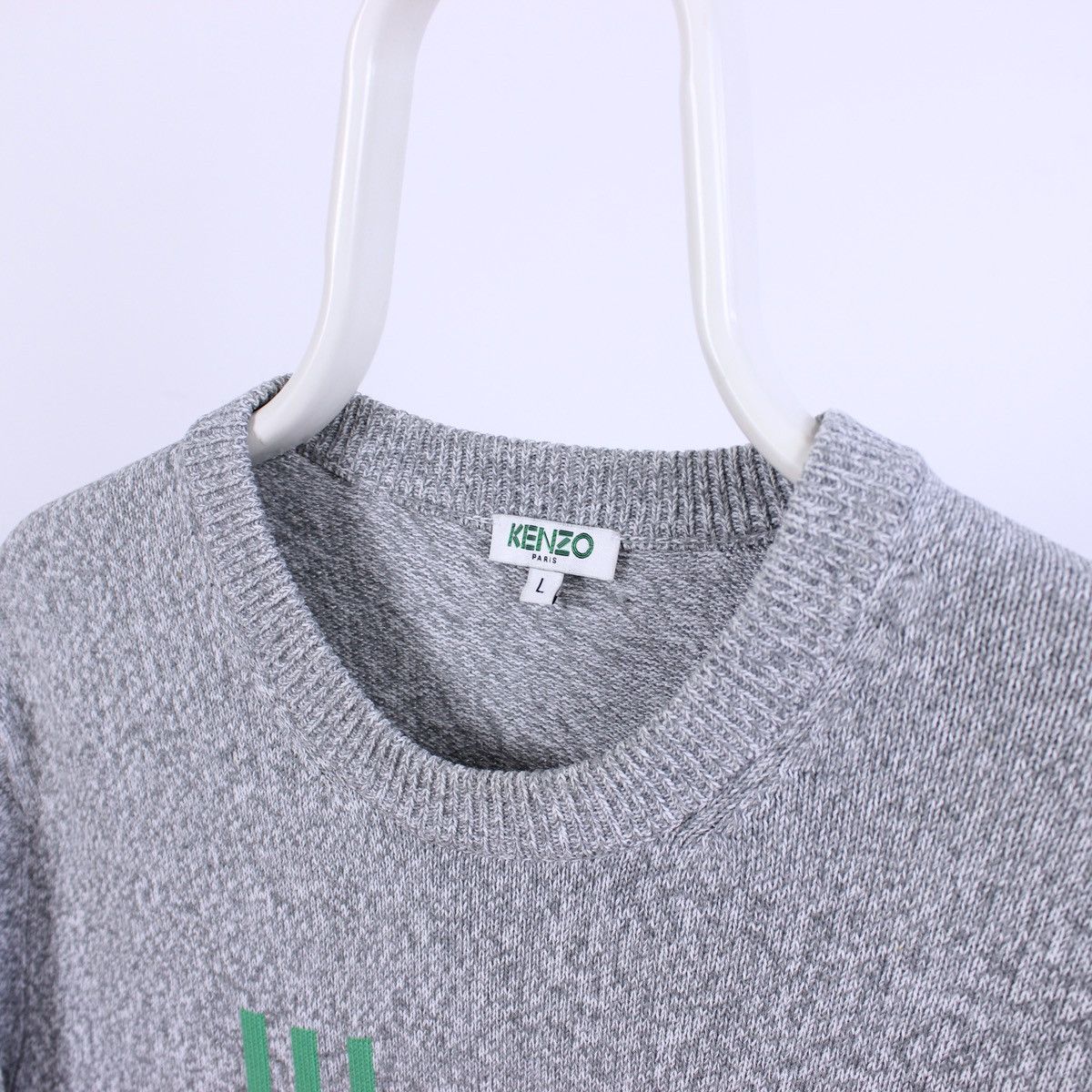 Kenzo Kenzo Knitwear Sweatshirt Central Big Logo Size US L / EU 52-54 / 3 - 3 Thumbnail