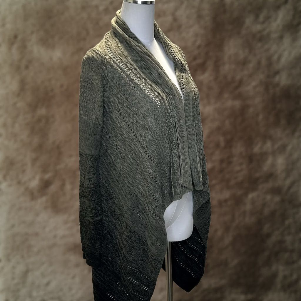 Athleta Athleta Wilton Wrap Open Waterfall Knit Cardigan Small Green Womens Sweater Size S / US 4 / IT 40 - 1 Thumbnail
