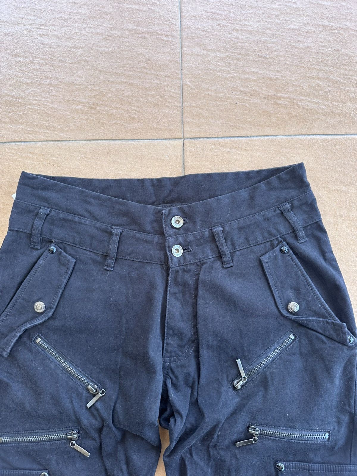 If Six Was Nine × Le Grande Bleu (L.G.B.) × semanticdesign Semantic Design Bondage Double Waist Flare pants Size US 32 / EU 48 - 4 Thumbnail