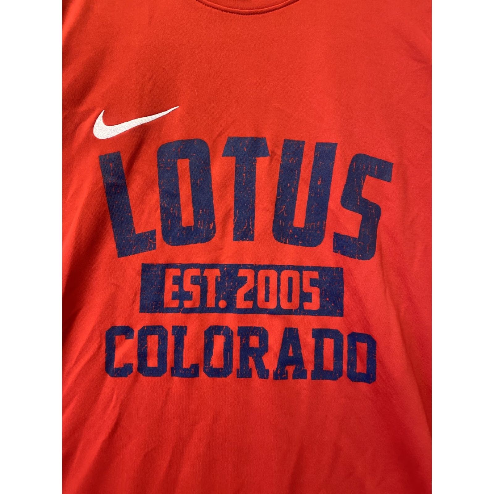 Nike Nike Shirt Mens Medium Red Swoosh Lotus Colorado Drifit T-Shirt 62-57 Short Sleeve Crew Neck Cotton Logo Graphic 90s? No (adjust as needed) Mens Size US M / EU 48-50 / 2 - 2 Thumbnail