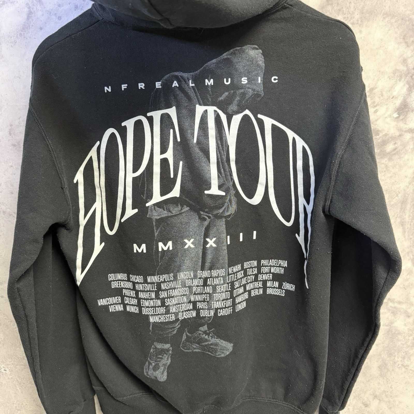 Rap Tees NF Real Music Hope Tour MMXXIV Black Hoodie Men’s Size Small Size US S / EU 44-46 / 1 - 11 Thumbnail