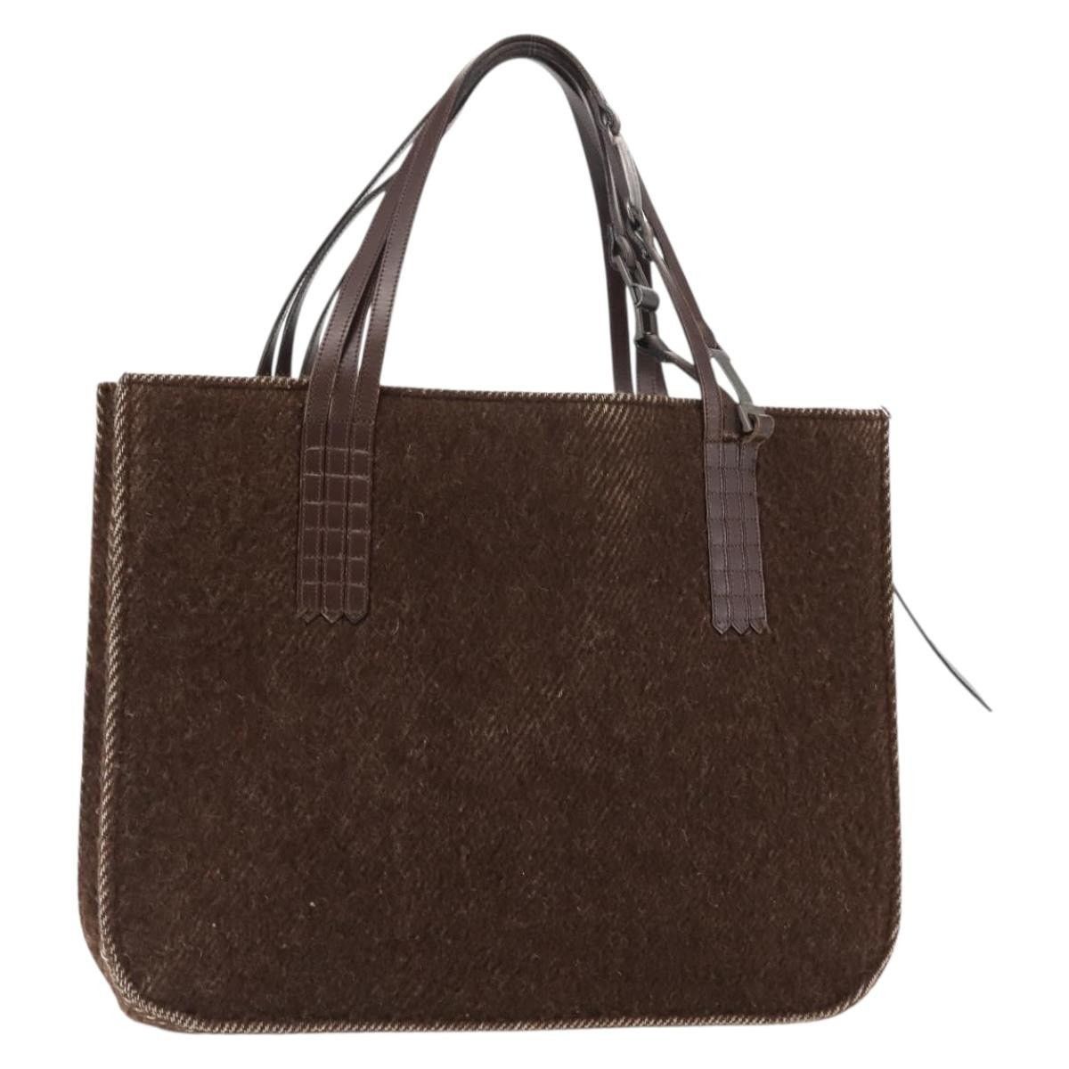 Chanel Chanel Tote Bag Wool Brown CC Size ONE SIZE - 1 Thumbnail