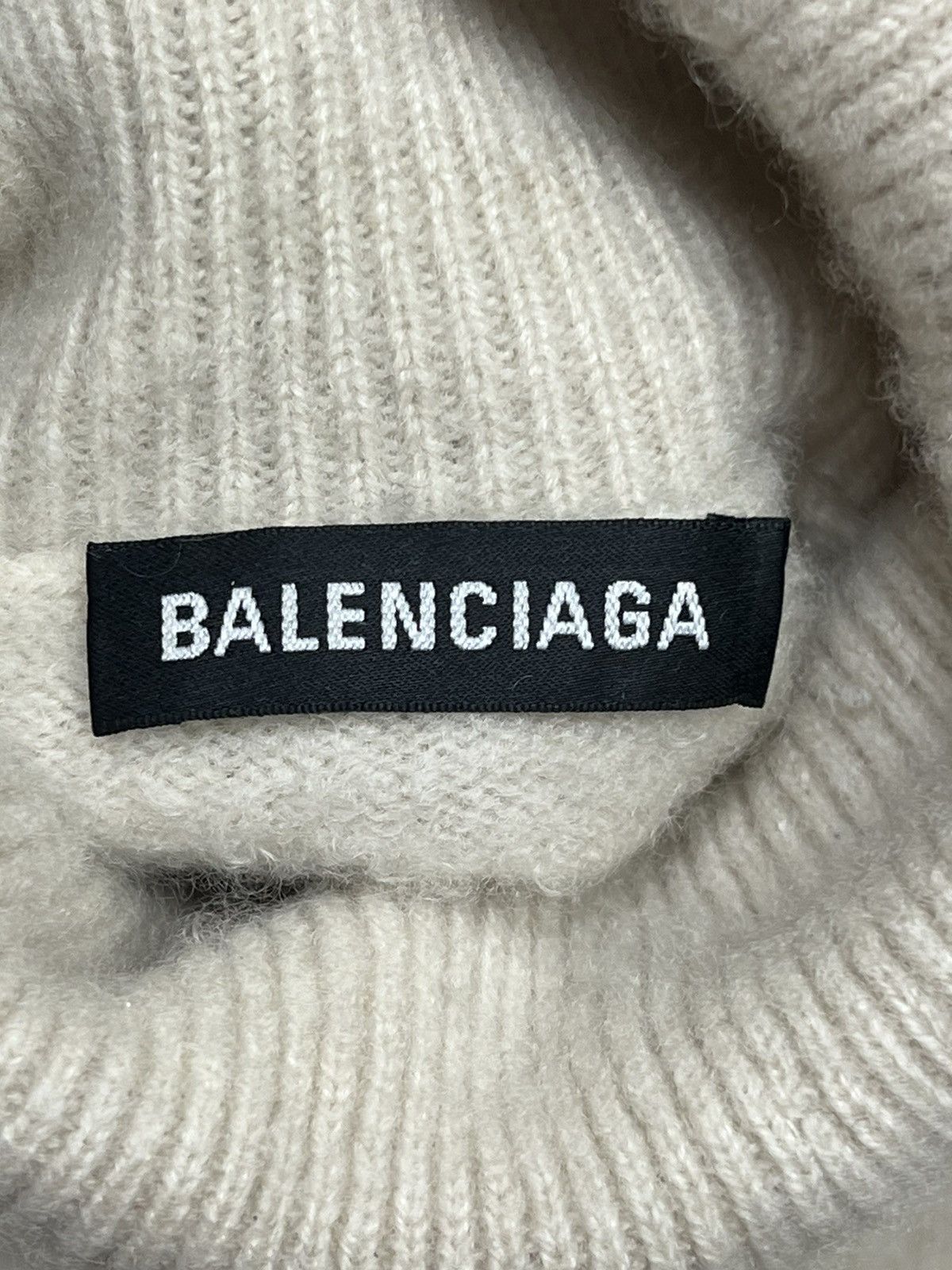Balenciaga Balenciaga Big Logo Oversized Wool Cashmere Sweater Size US L / EU 52-54 / 3 - 17 Thumbnail
