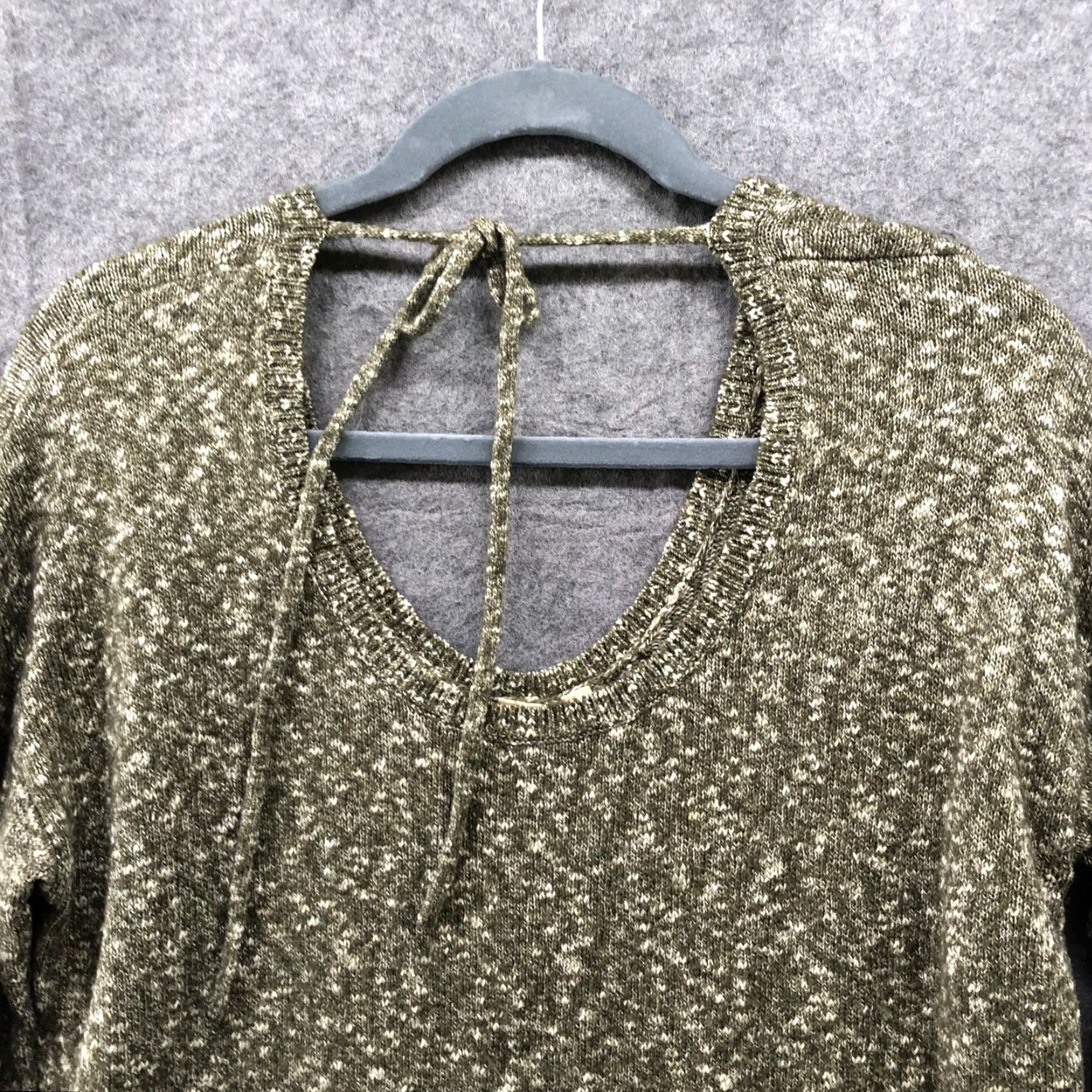 Gap VINTAGE Gap Womens Sweater Pullover Long Sleeve Scoop Neck XL Tall Green Heathered Cotton Blend Casual Winter Fall Spring Mens Size XL / US 12-14 / IT 48-50 - 3 Thumbnail