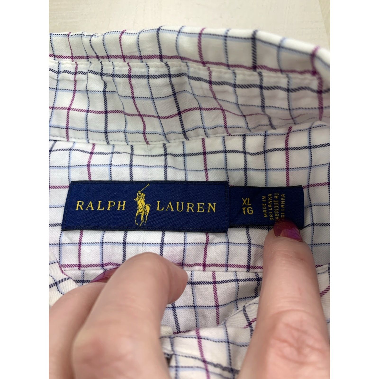 Polo Ralph Lauren Polo Ralph Lauren Multi Color Plaid Check Button Down Oxford Mens XL Shirt Size US XL / EU 56 / 4 - 4 Thumbnail