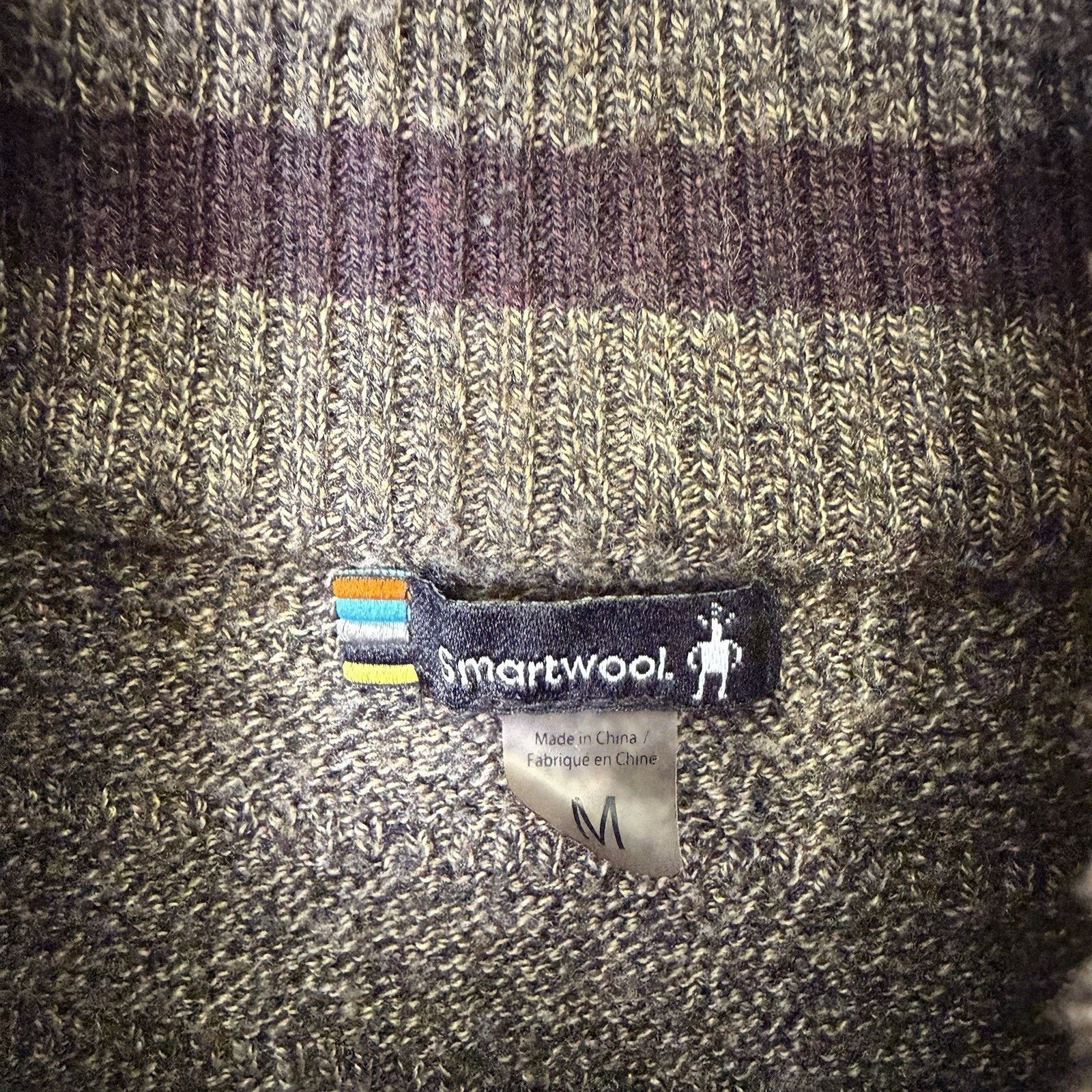 Smartwool Smartwool Ripple Ridge Stripe Half Zip Sweater Medium Brown Size US M / EU 48-50 / 2 - 8 Thumbnail