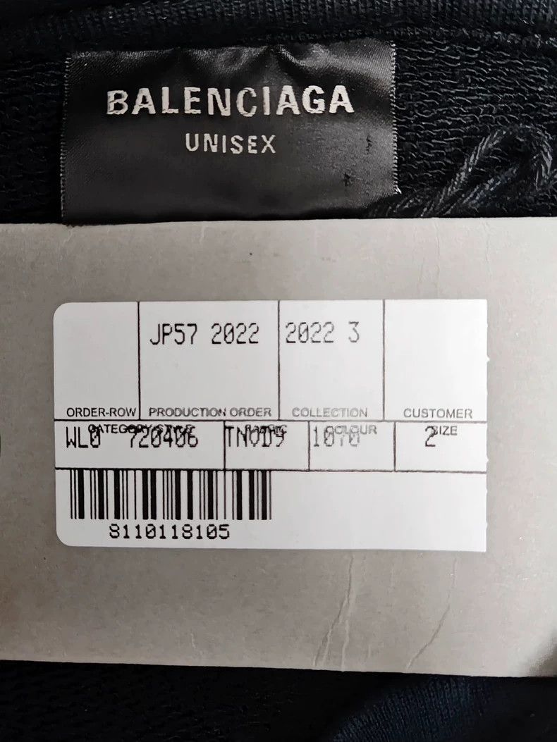 Balenciaga Balenciaga 22fw Blizzard Show Style Grinding Edge Embroider Size US M / EU 48-50 / 2 - 4 Thumbnail