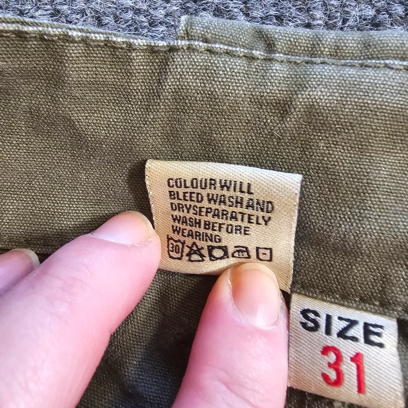Vintage Free Knight Pants Mens 31 Green Cargo Tactical Military Zippers Pockets Casual Size US 31 - 4 Thumbnail