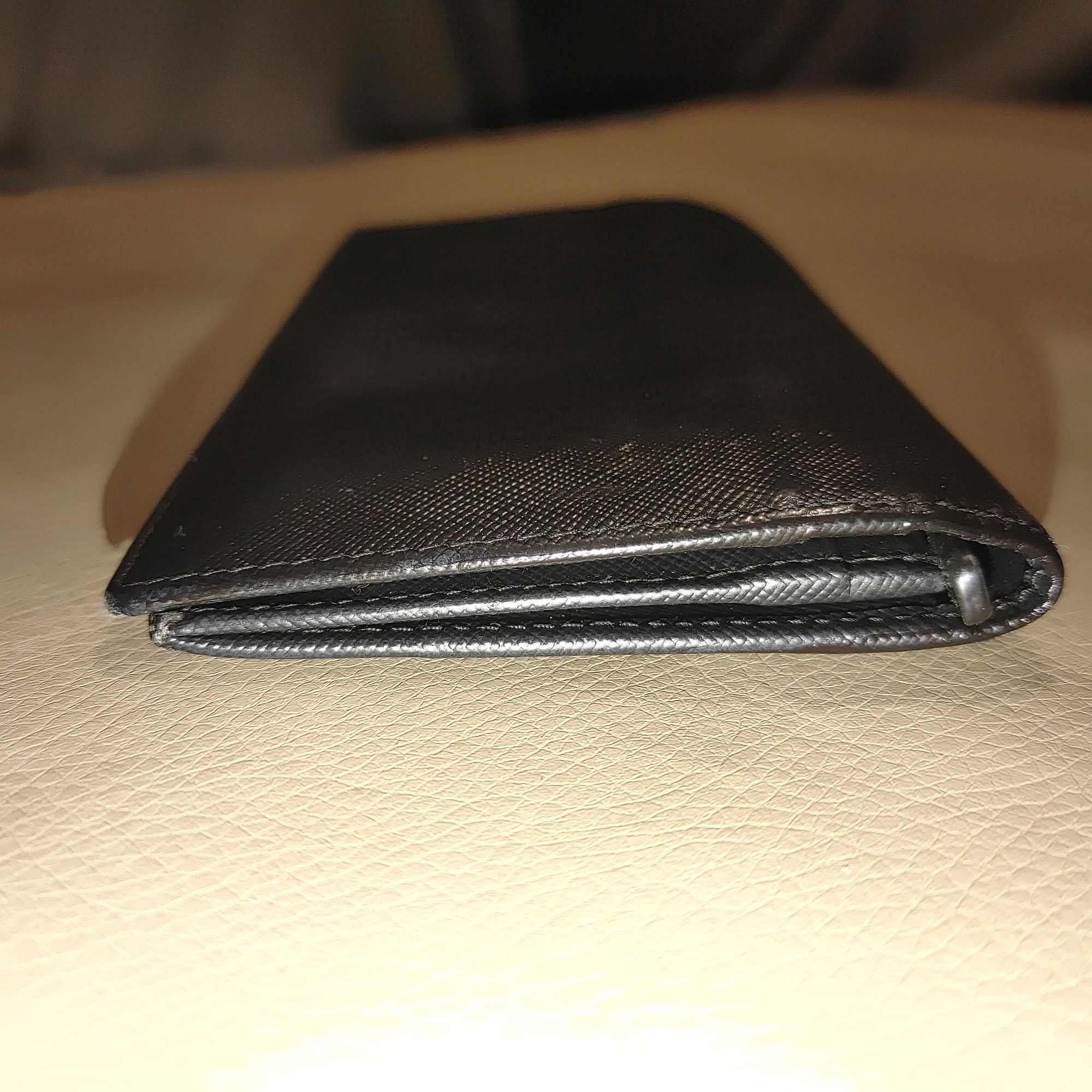 Prada Prada Wallet Milano Black Leather Vinyl Long Metal Zipper Ca Size ONE SIZE - 8 Thumbnail