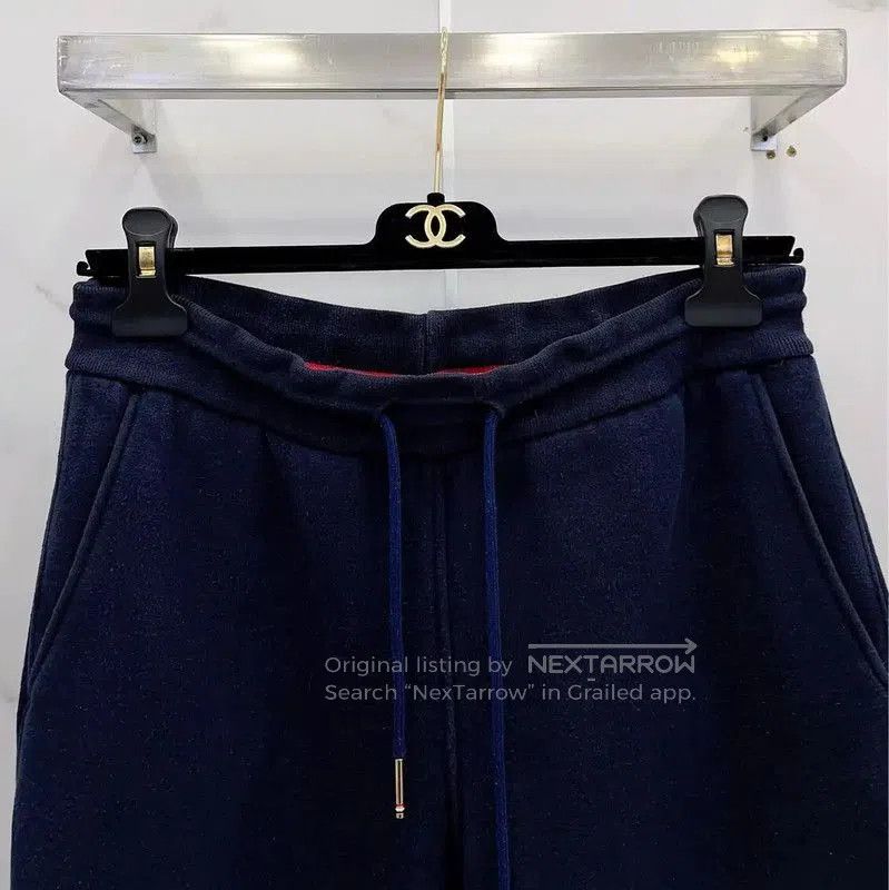 Thom Browne Thom Browne Blue Cotton Casual Pants . Size 27" / US 4 / IT 40 - 4 Thumbnail