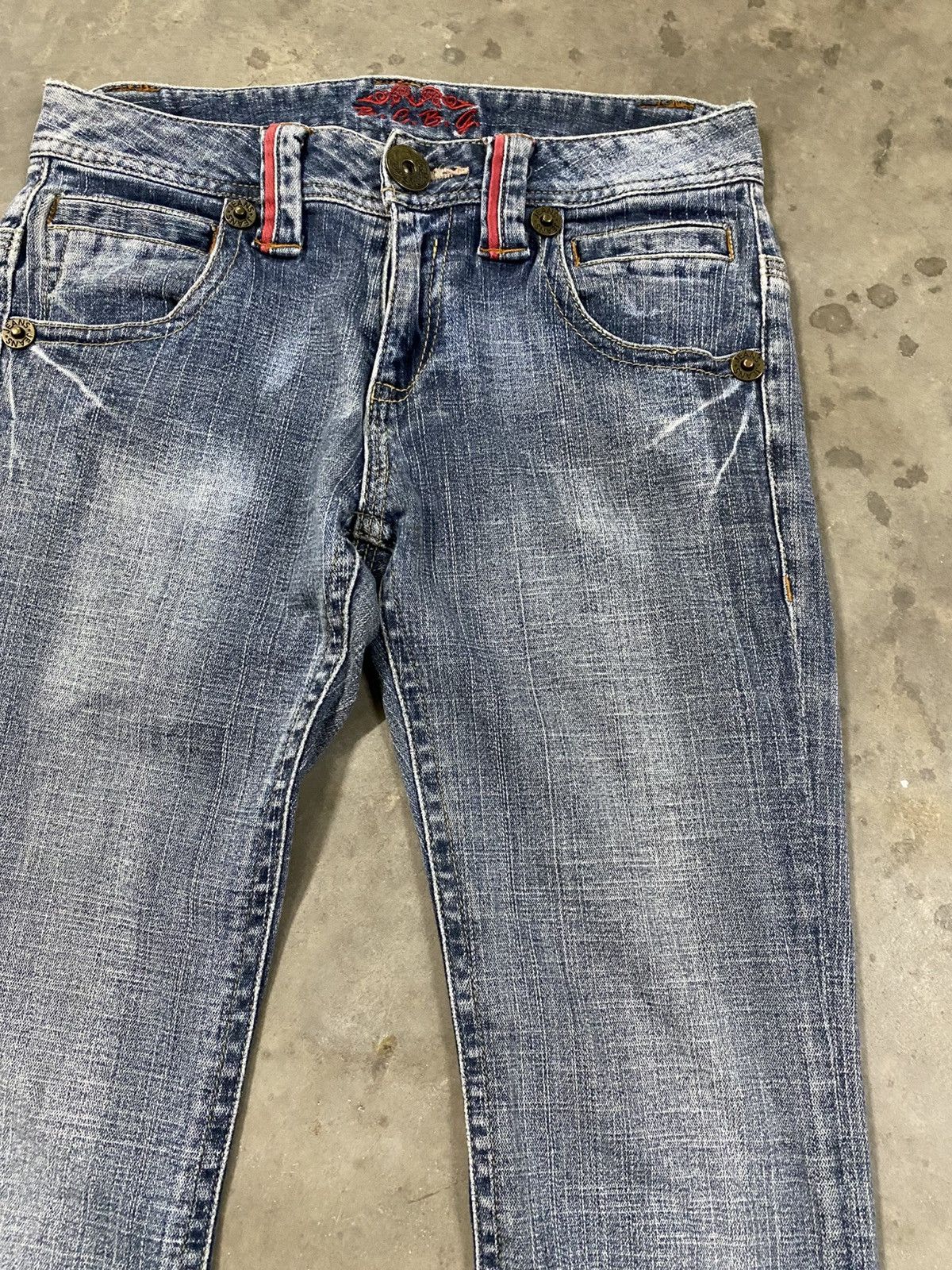 Hysteric Glamour Flare Jeans Japanese BCBG Vintage Wash Blue @309 Size US 28 / EU 44 - 7 Thumbnail